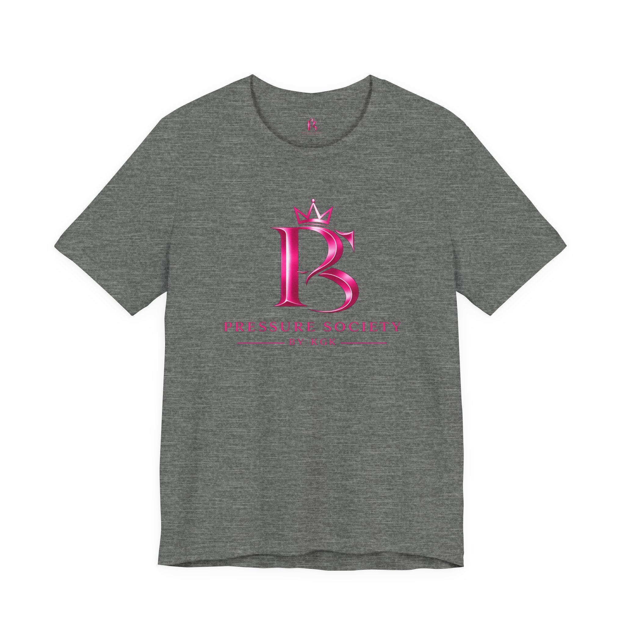 Pressure Society Logo Tee — Pink Crown Womens Monogram T-Shirt
