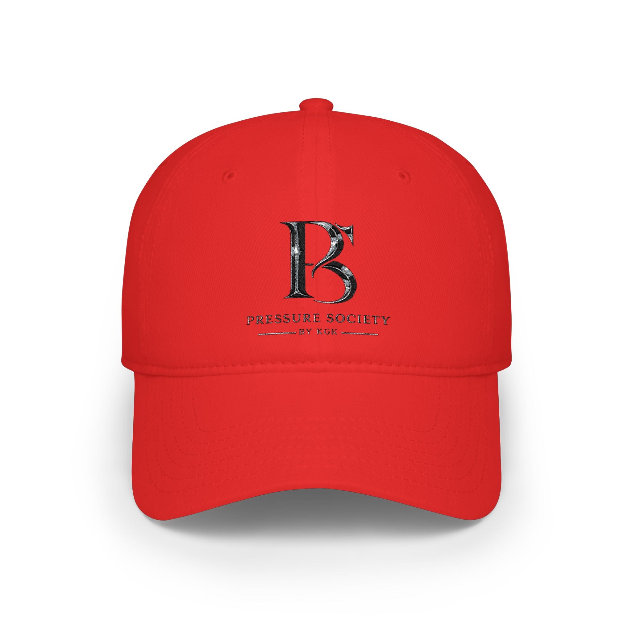 PS Low Profile Baseball Cap -Pressure Society Monogram Front & KGK Back Embroidered Logo