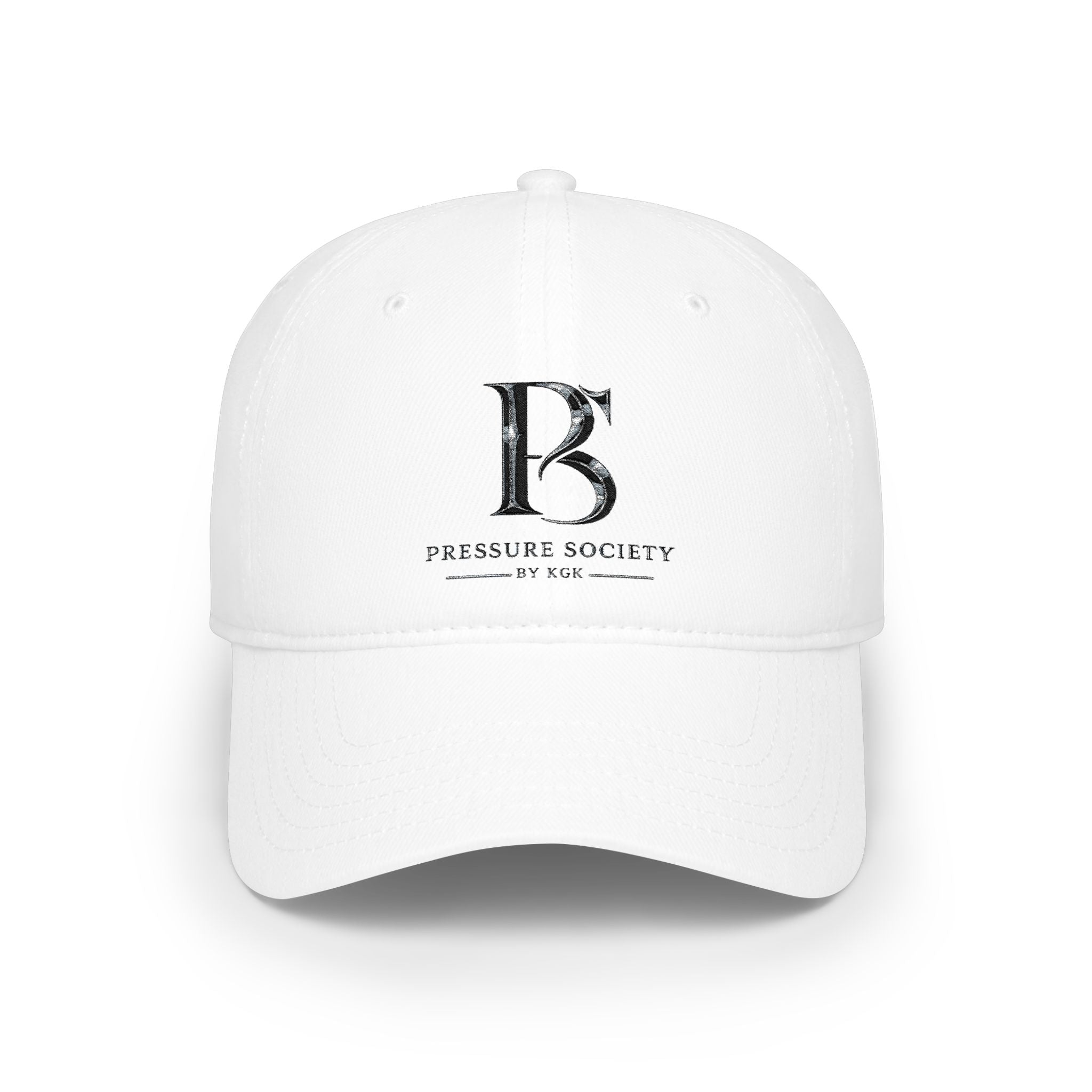 PS Low Profile Baseball Cap -Pressure Society Monogram Front & KGK Back Embroidered Logo