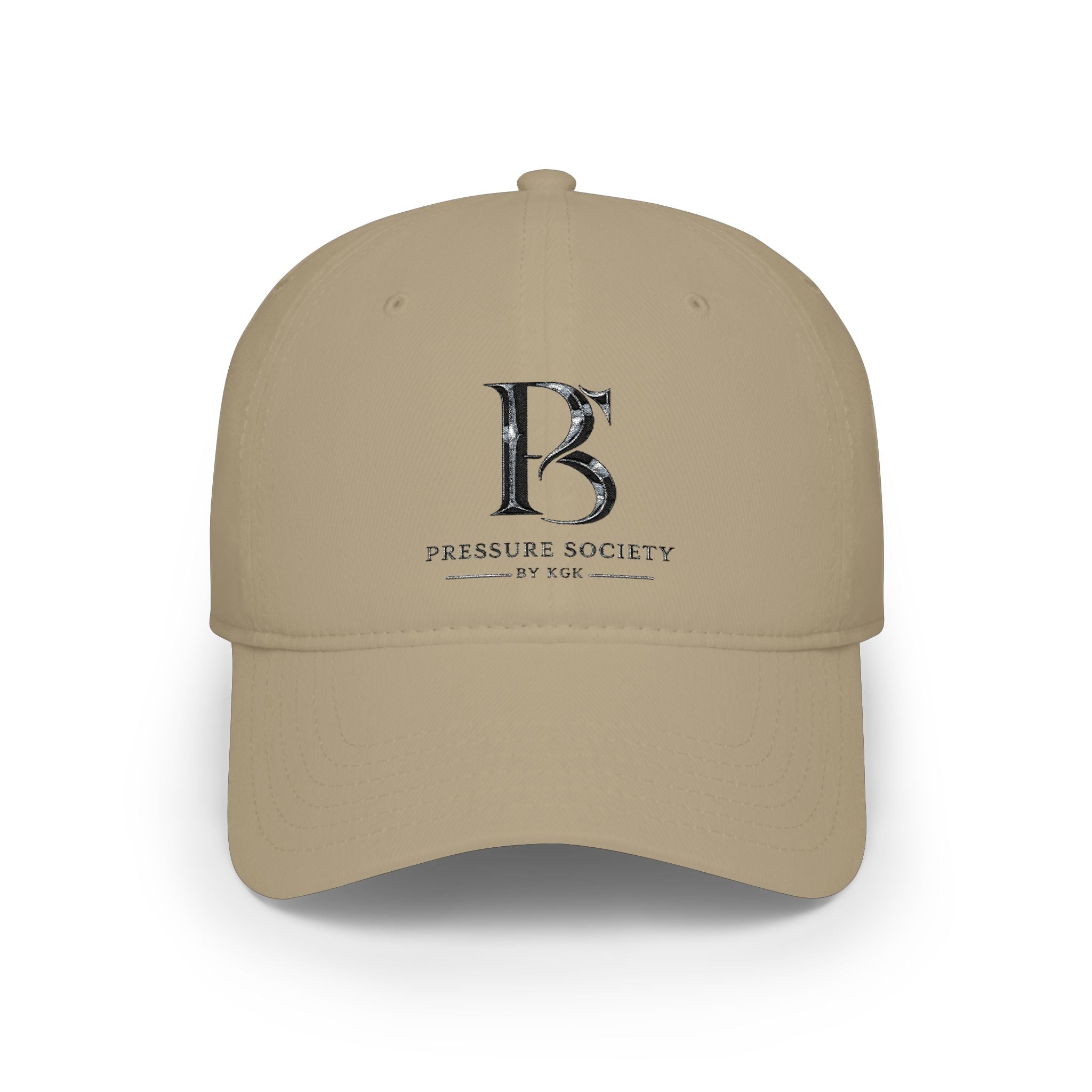 PS Low Profile Baseball Cap -Pressure Society Monogram Front & KGK Back Embroidered Logo