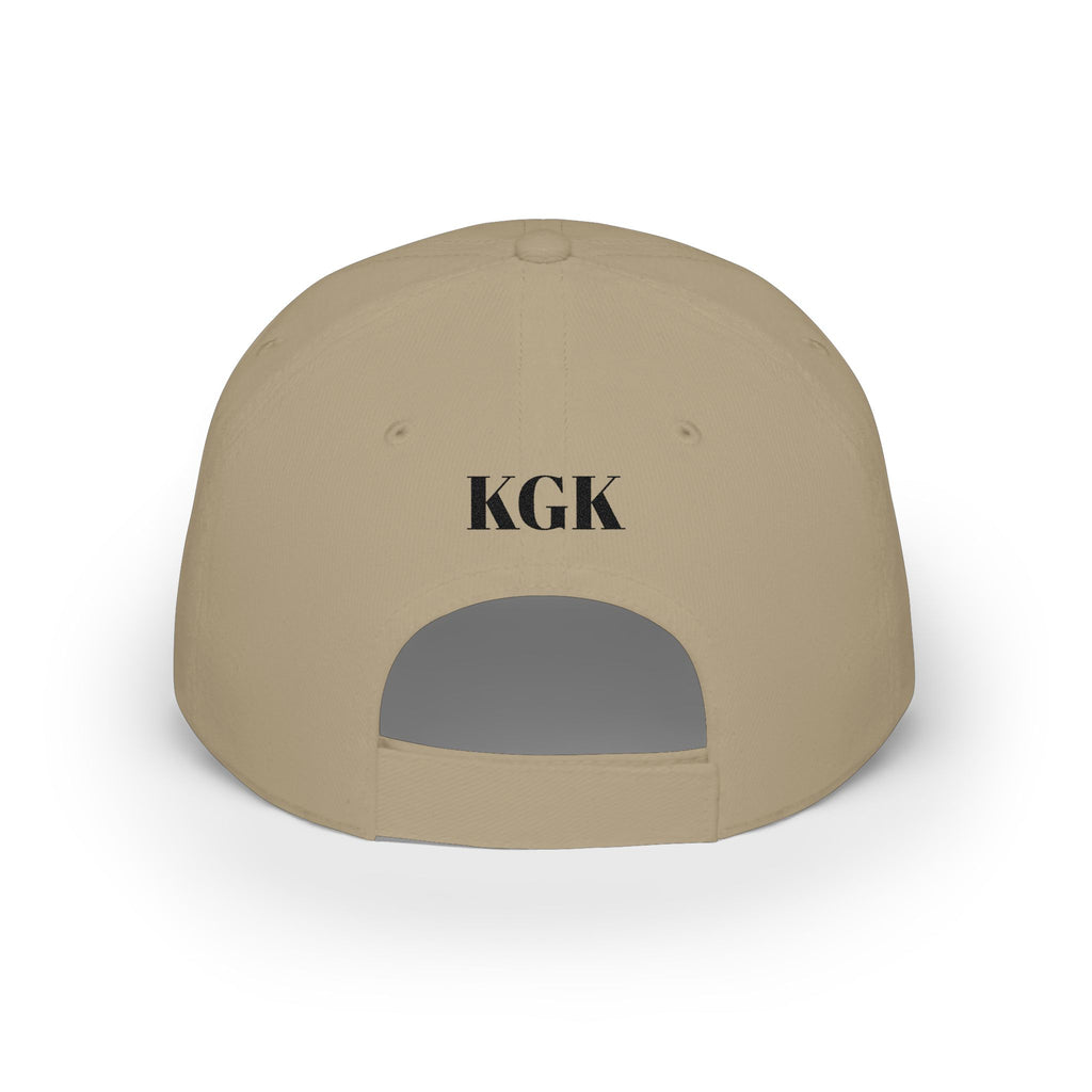PS Low Profile Baseball Cap -Pressure Society Monogram Front & KGK Back Embroidered Logo