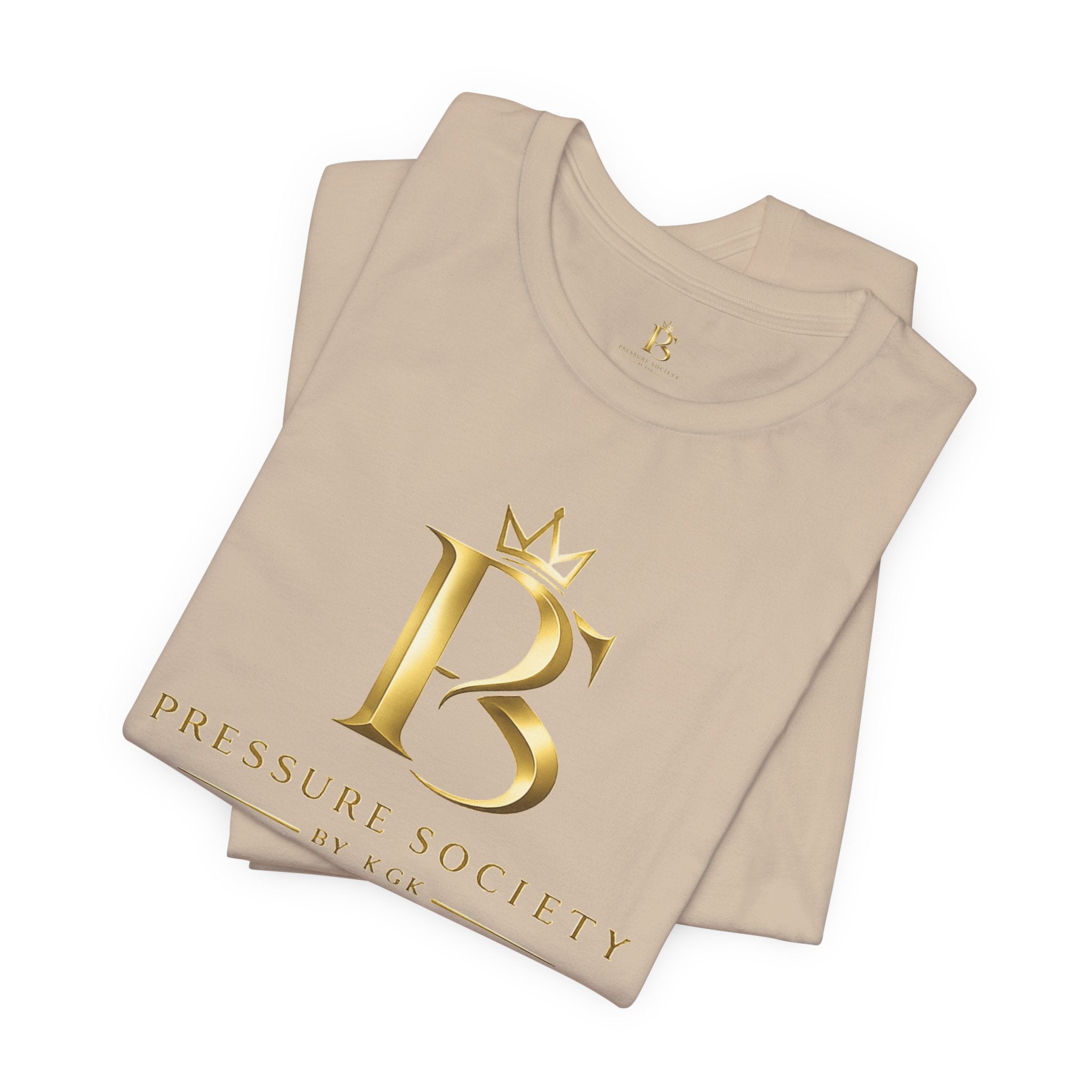 Pressure Society Logo Tee — Pink Crown Womens Monogram T-Shirt