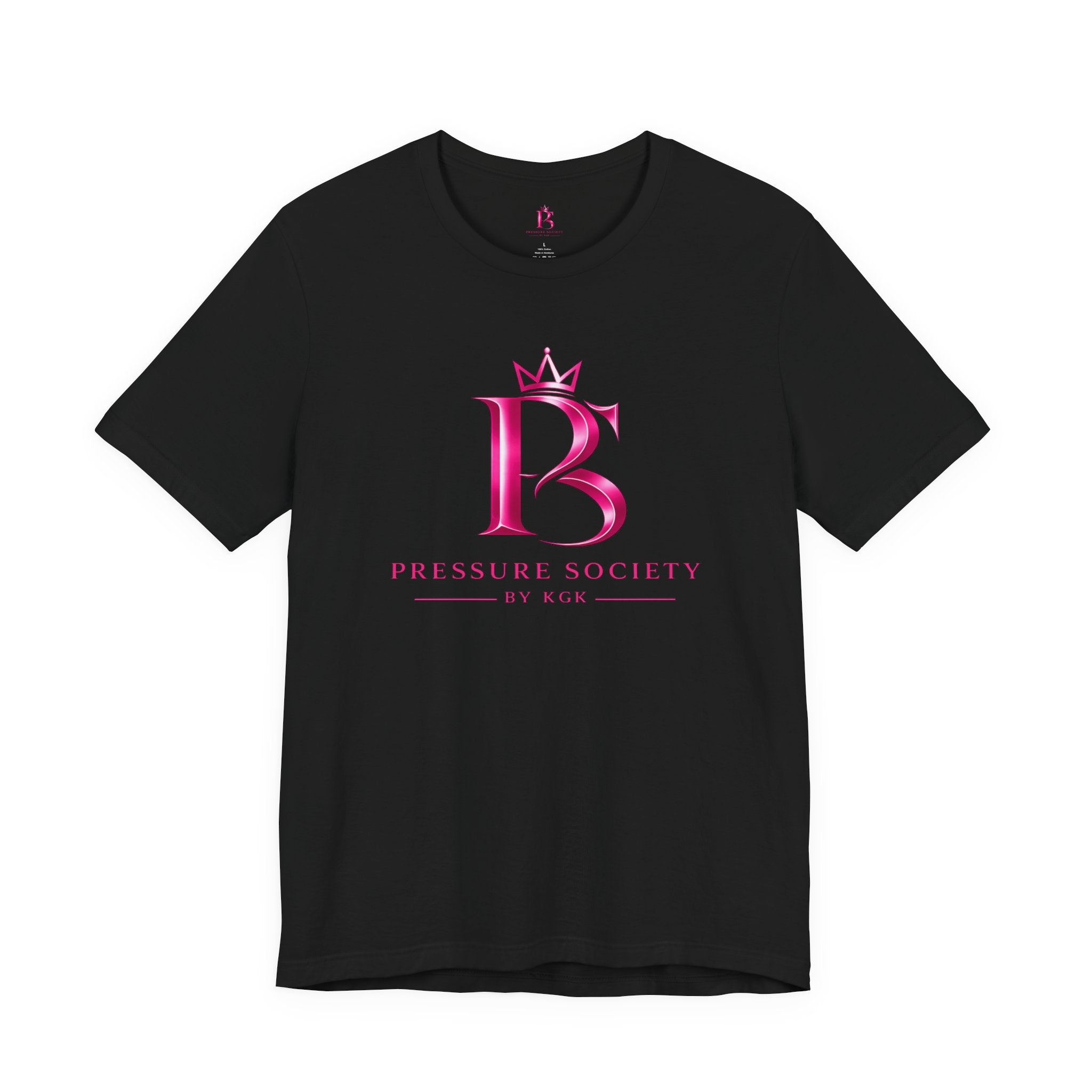 Pressure Society Logo Tee — Pink Crown Womens Monogram T-Shirt