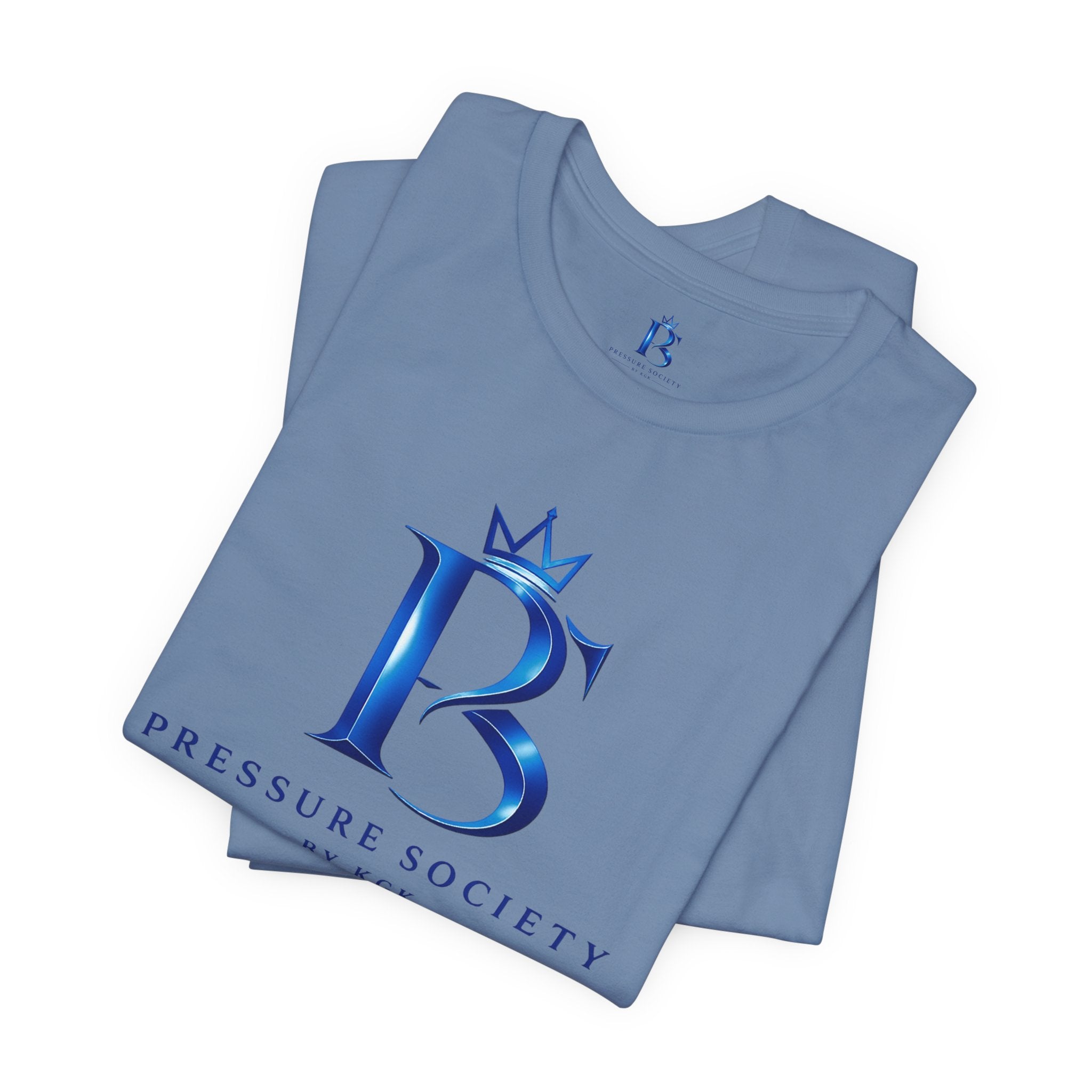 Pressure Society Logo Tee — Pink Crown Womens Monogram T-Shirt