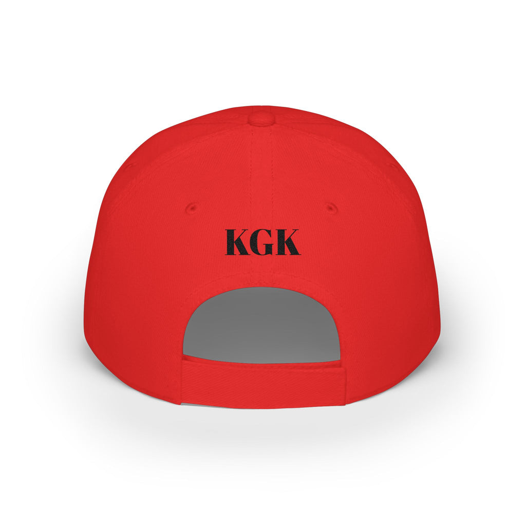 PS Low Profile Baseball Cap -Pressure Society Monogram Front & KGK Back Embroidered Logo