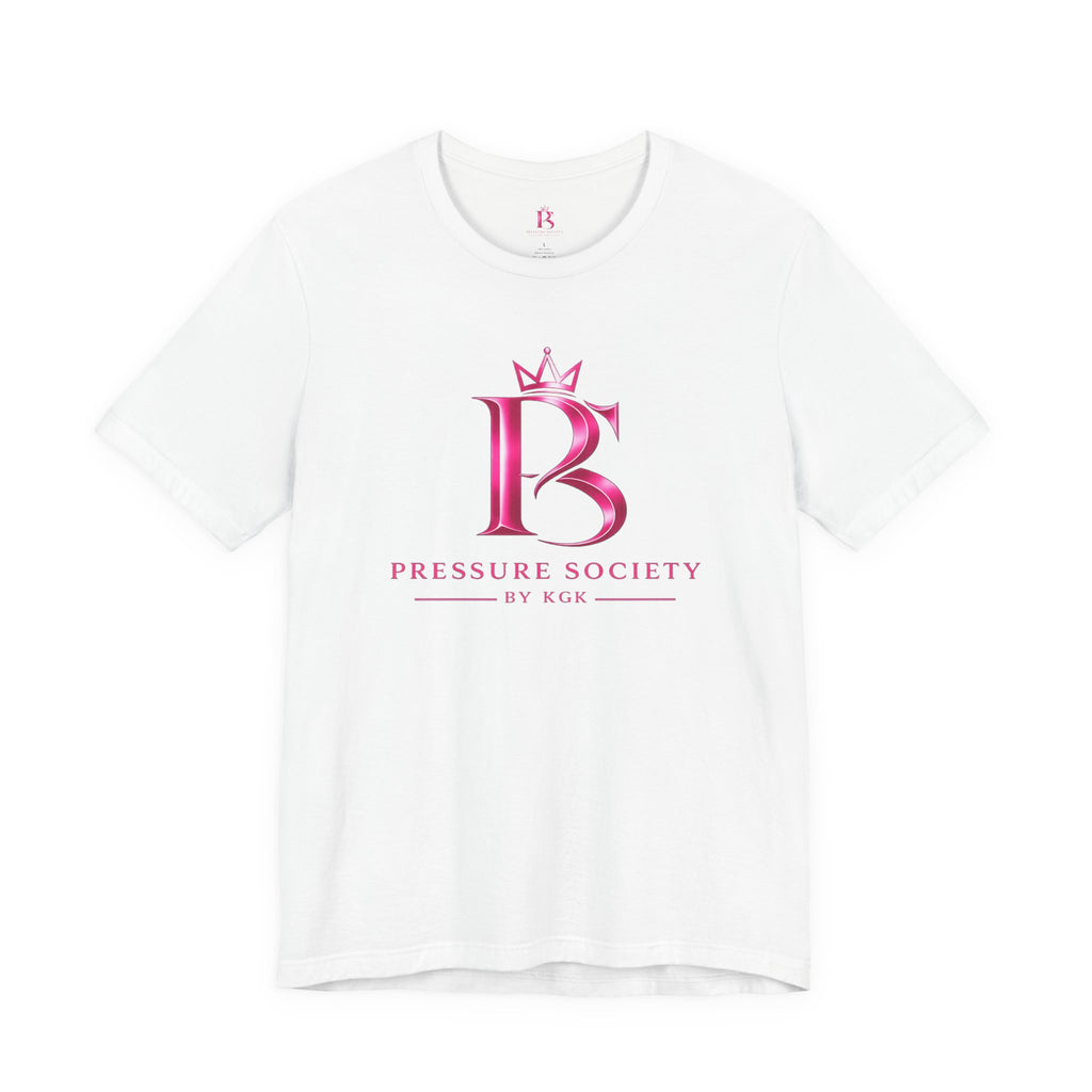 Pressure Society Logo Tee — Pink Crown Womens Monogram T-Shirt
